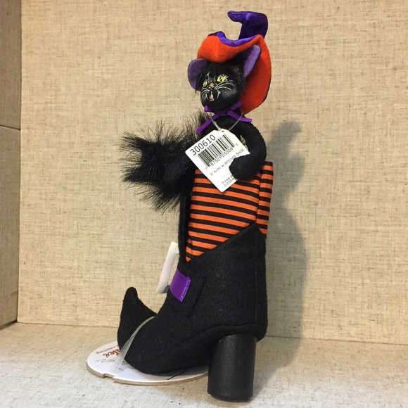 Annalee Halloween 4” Kitty in Witches Shoe NWT - Picture 2 of 4
